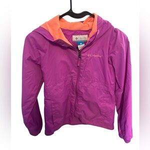 Sporty and Stylish Columbia Kids Vibrant Purple Raincoat | Size M (10/12)
